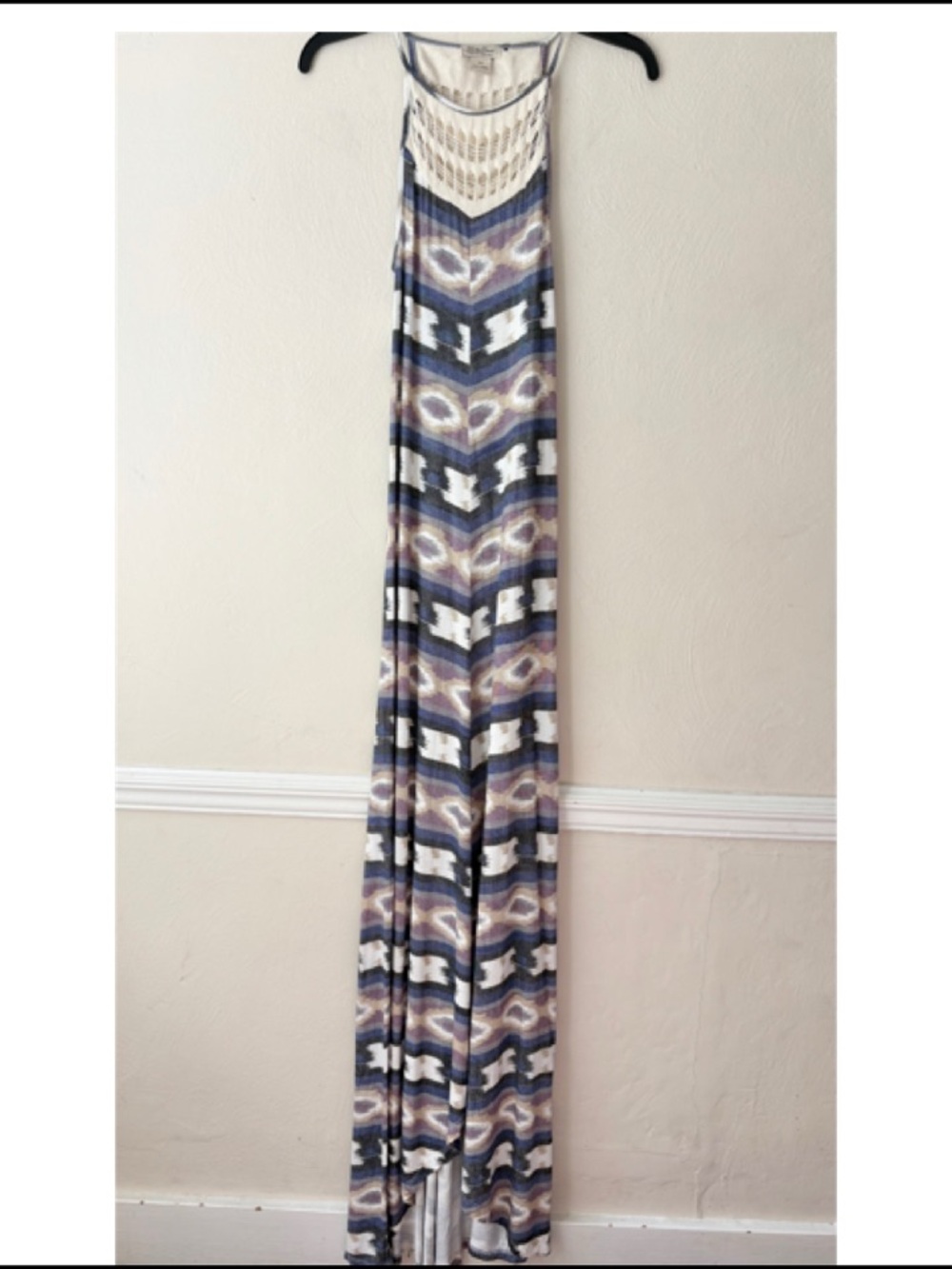 Lucky Brand Southwestern Print Sleeveless Maxi Dress
